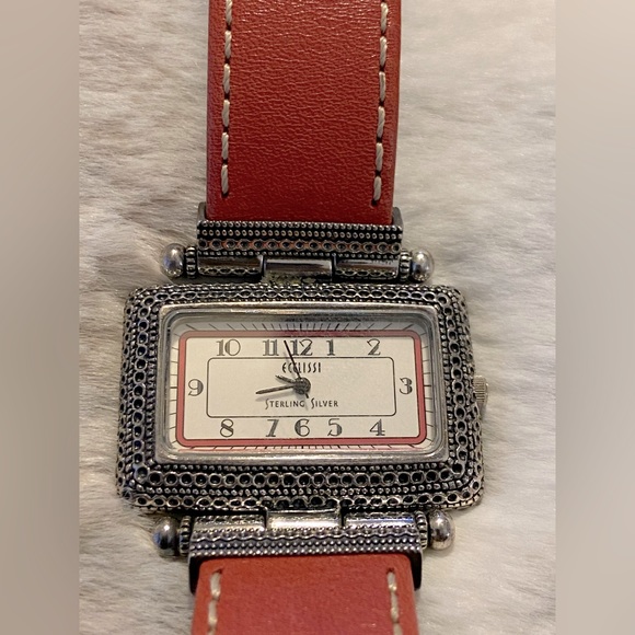 Sterling & Leather Ladies Ecclissi Watch - Picture 5 of 9